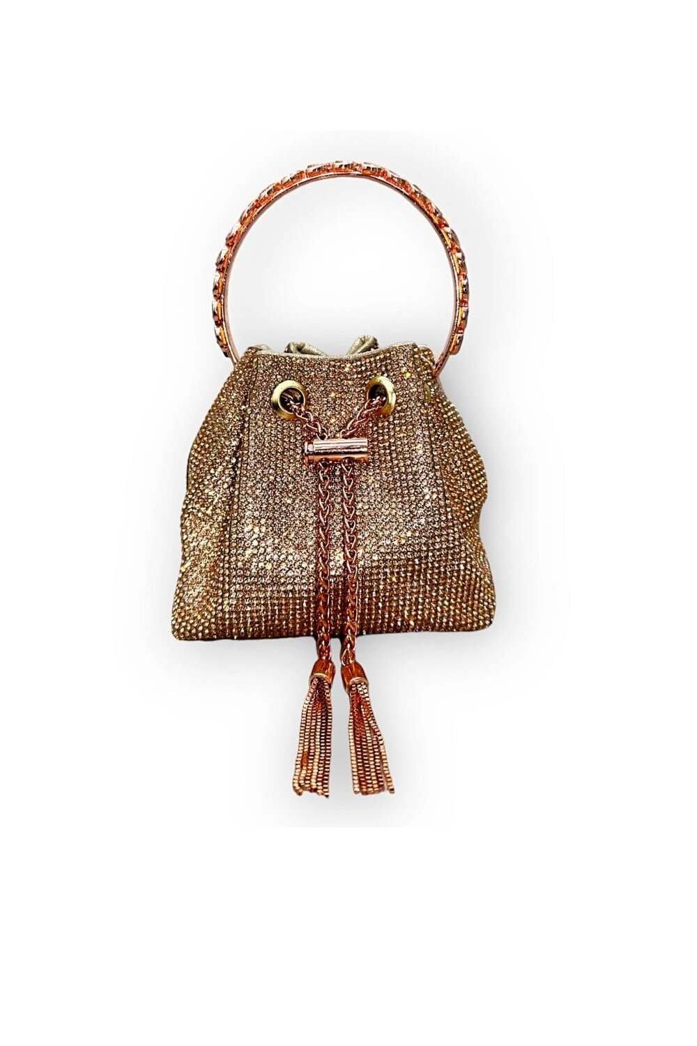 Boohoo rose gold bag online